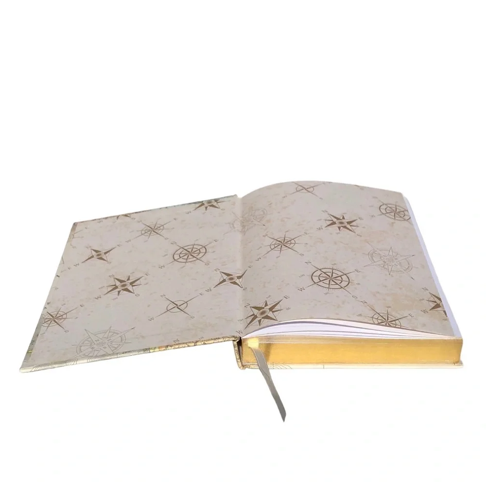 EAI Explore the USA Gold Gilded Hardcover Journal with Page Marker